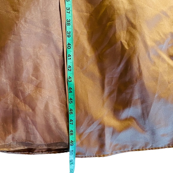 David’s Bridal Copper Brown Strappless Bridesmaid Wedding Dress Prom Size 14 - Picture 8 of 11